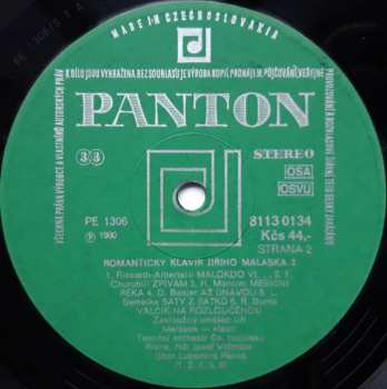 LP Jiří Malásek: Romantický Klavír Jiřího Maláska (3) (Romantic Piano Of Jiří Malásek)