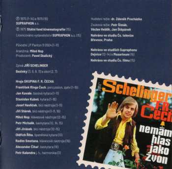 2CD Jiří Schelinger: Báječní Muži / Nemám Hlas Jako Zvon
