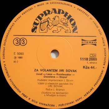 LP Jiří Sovák: Za Volantem Jiří Sovák
