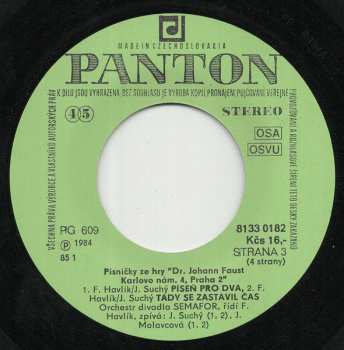 2SP Jiří Suchý: Dr Johann Faust, Praha II., Karlovo Nám. 40