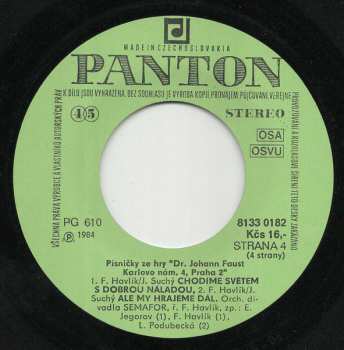 2SP Jiří Suchý: Dr Johann Faust, Praha II., Karlovo Nám. 40