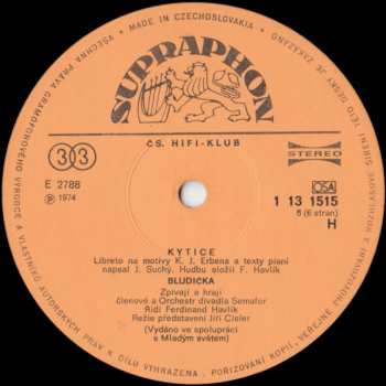 3LP/Dobozkészlet Jiří Suchý: Kytice (3xLP + BOX + BOOKLET)