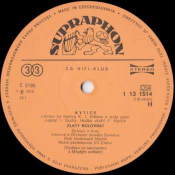 3LP/Dobozkészlet Jiří Suchý: Kytice (3xLP + BOX + BOOKLET)