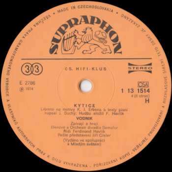 3LP/Dobozkészlet Jiří Suchý: Kytice (3xLP + BOX + BOOKLET)