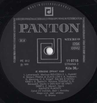 LP Jiří Vašíček: Je Krásné Zpívat Vám