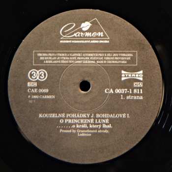 LP Jiřina Bohdalová: Kouzelné Pohádky Jiřiny Bohdalové 1