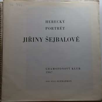 LP Jiřina Šejbalová: Herecký Portrét Jiřiny Šejbalové