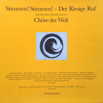 Album Joachim Ernst Berendt: Stimmen! Stimmen! - Der Riesige Ruf (Joachim-Ernst Berendt Stellet Vor: Chöre Der Welt)