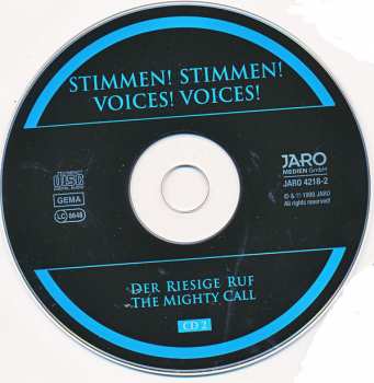 3CD Joachim Ernst Berendt: Stimmen! Stimmen! = Voices! Voices! - Die Riesige Ruf = The Mighty Call
