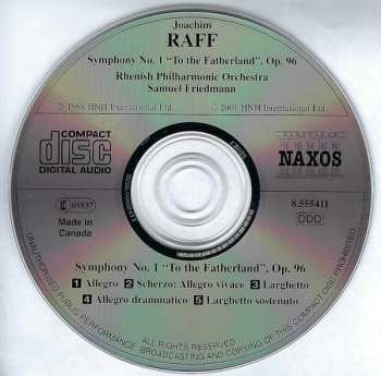CD Joseph Joachim Raff: Symphony No. 1 "To The Fatherland"