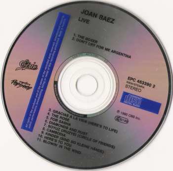 CD Joan Baez: Live