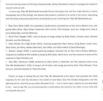 2CD Joan Baez: Play Me Backwards