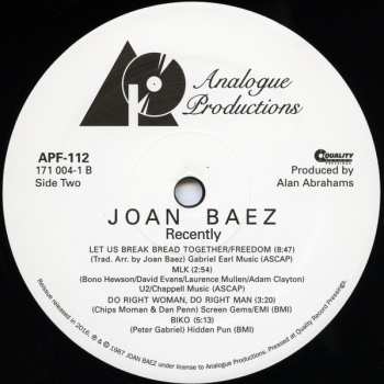 LP Joan Baez: Recently