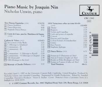 CD Nicholas Unwin: Piano Music By Joaquin Nin