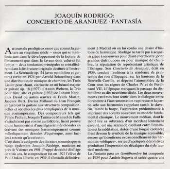 CD Joaquín Rodrigo: Concierto De Aranjuez. Fantasía Para Un Gentilhombre