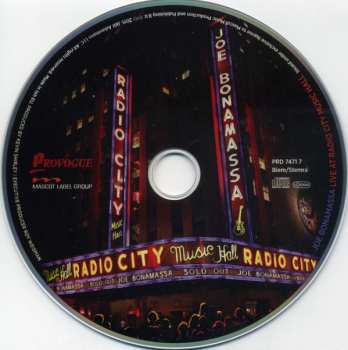 CD/Blu-ray Joe Bonamassa: Live At Radio City Music Hall