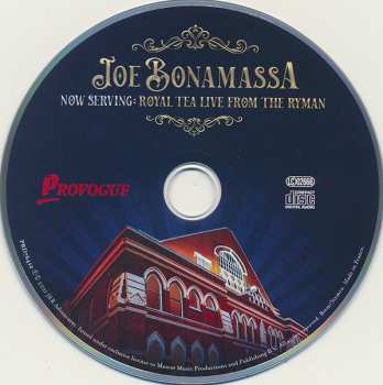 CD Joe Bonamassa: Now Serving: Royal Tea Live From The Ryman