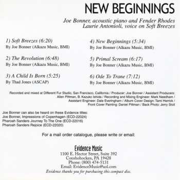 CD Joe Bonner: New Beginnings