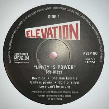 LP Joe Higgs: Unity Is Power