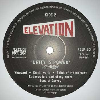 LP Joe Higgs: Unity Is Power