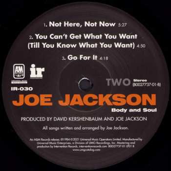 2LP Joe Jackson: Body And Soul