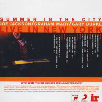2LP Joe Jackson: Summer In The City - Live In New York