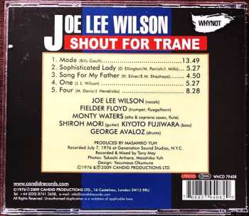 CD Joe Lee Wilson: Shout For Trane