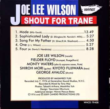CD Joe Lee Wilson: Shout For Trane