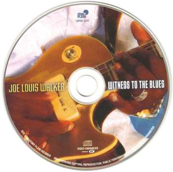 CD Joe Louis Walker: Witness To The Blues