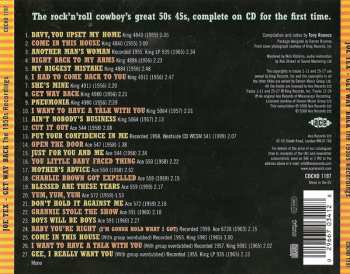CD Joe Tex: Get Way Back: The 1950s Recordings