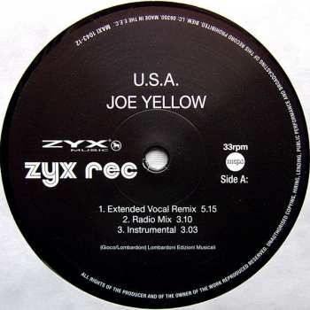 LP Joe Yellow: U.S.A.