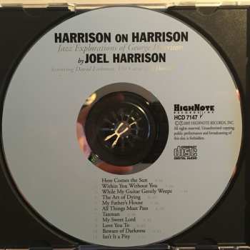 CD David Liebman: Harrison On Harrison (Jazz Explorations Of George Harrison)