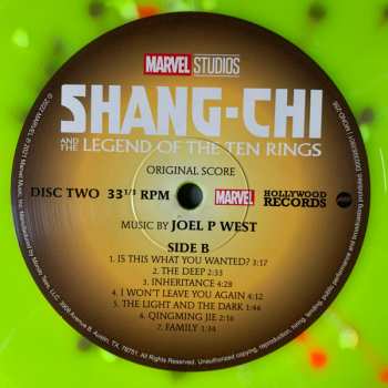 2LP Joel P West: Shang-Chi And The Legend Of The Ten Rings (Original Score) CLR