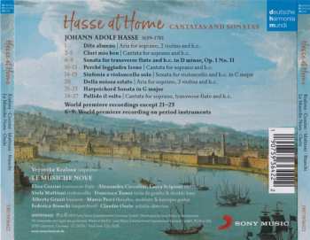 CD Johann Adolf Hasse: Hasse At Home
