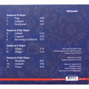 CD Johann Adolph Scheibe: Sonatas For Organ 