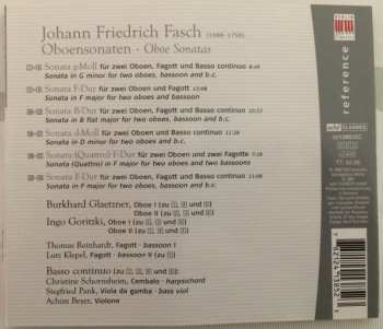 CD Johann Friedrich Fasch: Oboensonaten • Oboe Sonatas