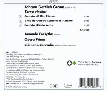 CD Johann Gottlieb Graun: Torna Vincitor