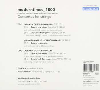 2CD Johann Gottlieb Graun: Concertos For Strings