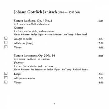 CD Johann Gottlieb Janitsch: Rediscoveries From The Sara Levy Collection