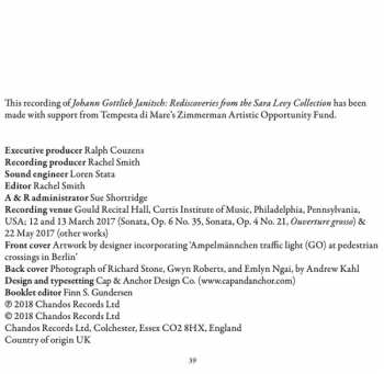 CD Johann Gottlieb Janitsch: Rediscoveries From The Sara Levy Collection