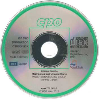CD Manfred Cordes: Madrigals