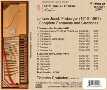 CD Johann Jakob Froberger: Complete Fantasias And Canzonas