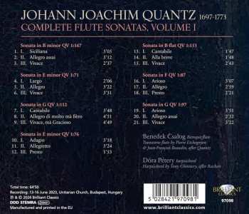 CD Johann Joachim Quantz: Complete Flute Sonatas, Volume 1