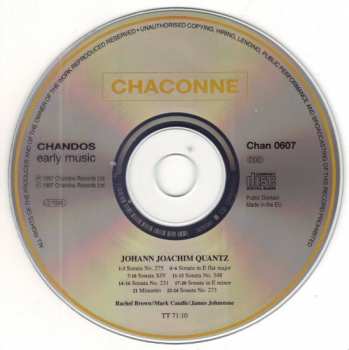 CD Johann Joachim Quantz: Flute Sonatas