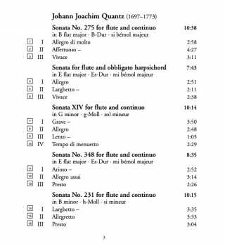CD Johann Joachim Quantz: Flute Sonatas