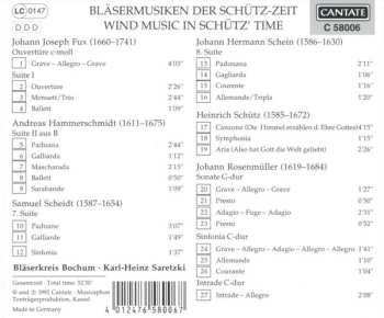 CD Heinrich Schütz: Bläsermusiken Der Schütz-Zeit / Wind Music In Schütz' Times - Suiten, Sonaten Und Sinfonien