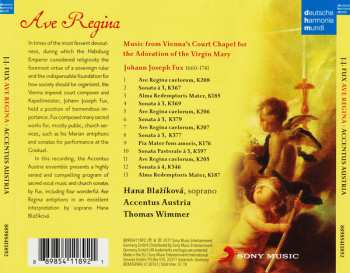 CD Johann Joseph Fux: Ave Regina
