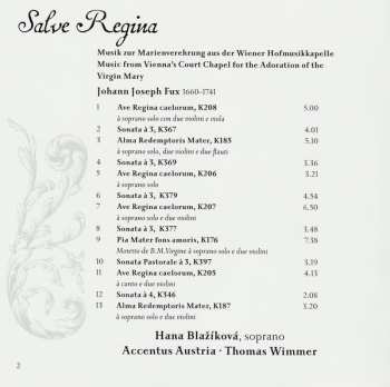 CD Johann Joseph Fux: Ave Regina