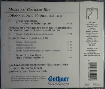CD Johann Ludwig Böhner: Musik am Gothaer Hof