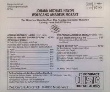 CD Wolfgang Amadeus Mozart: Missa In Honorem Sanctae Ursulae »Chiemsee-Messe« - Ave Verum Corpus KV 618 - Regina Coeli KV 127